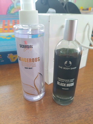 Dangerous Utopia and The Body Shop Black Musk perfumes, new and lightly used