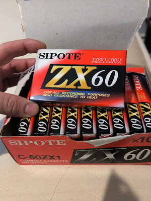 Κασέτες Sipote ZX60 και TDK D46 καινούργιες, πακέτο 31