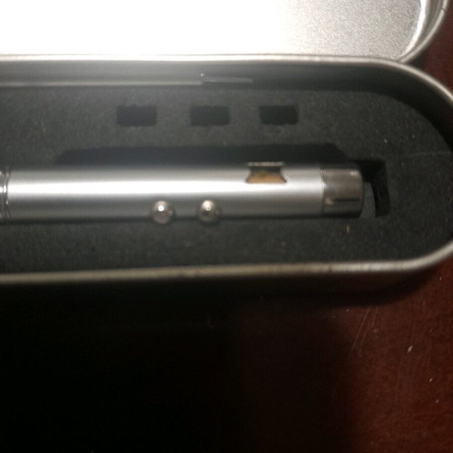 Vintage gadget 80s pen in case used, non-working clock
