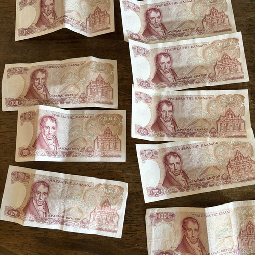 100 Drachma Banknotes like new