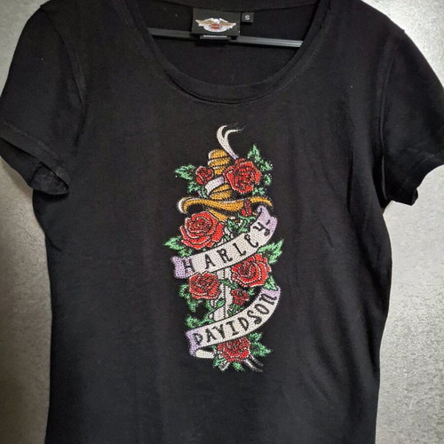 Harley Davidson t shirt used, no wear, black, size S