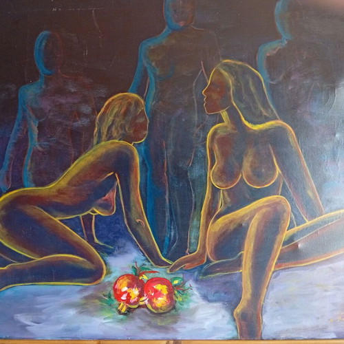 Nude painting used 1m x 80 cm