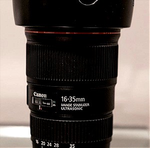 Canon EF 16-35mm f/4 F4 L IS USM Lens - σε Άριστη Κατάσταση & δώρο Canon EF 50mm F/1.8 II Lens