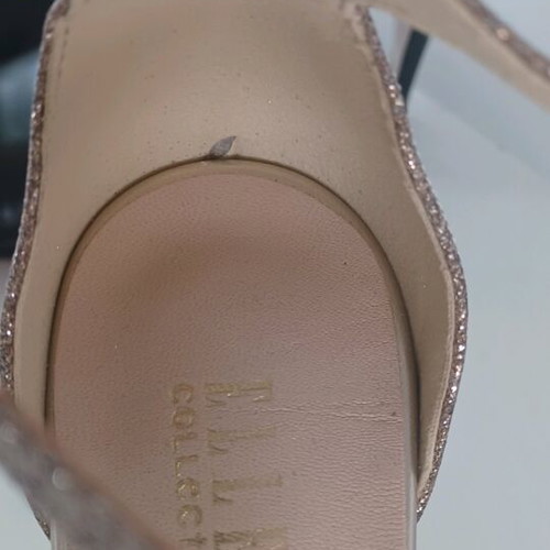 Ellen high-heeled sandals size 41 like new, gold