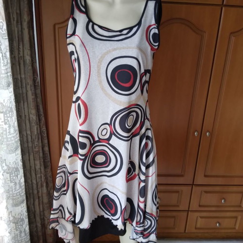 Jean Chancel sleeveless dress with open back new size M