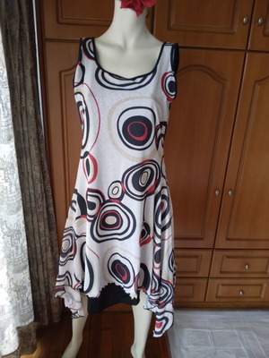Jean Chancel sleeveless dress with open back new size M