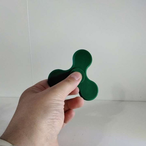 Fidget Spinner new, dark green, 3D printed