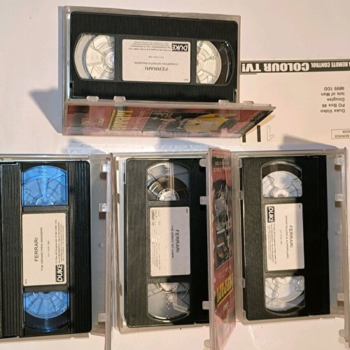 Collectible 50 Years of Ferrari VHS Tape Set used