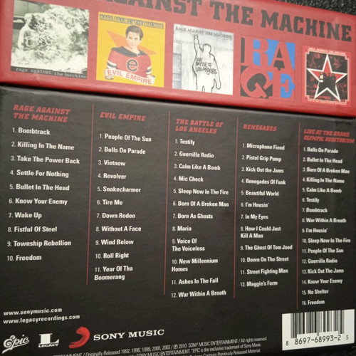 Rage Against The Machine – The Collection (5 CD Box Set)