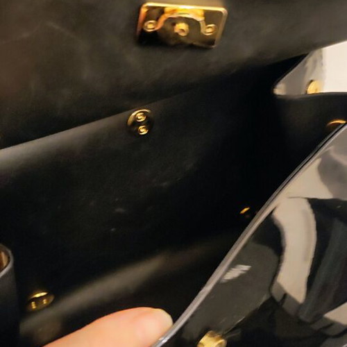 Dolce and Gabbana rubber bag used, black