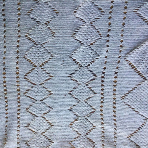 Vintage handmade knitted table runner 160x40 cm used