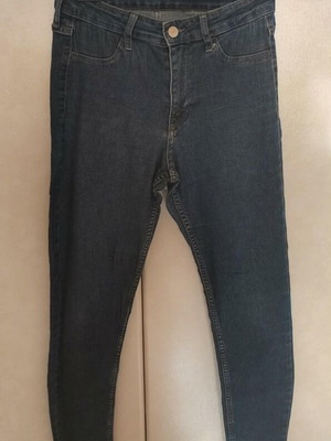Women's elastic denim jeans like new, size M, blue