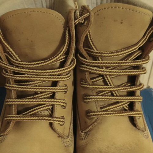 Lumberjack boots used, beige brown, size 43