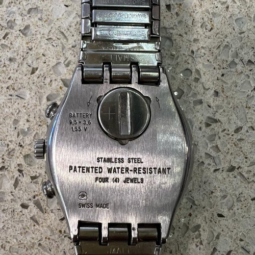 Swatch Irony watch like new, men's, silver