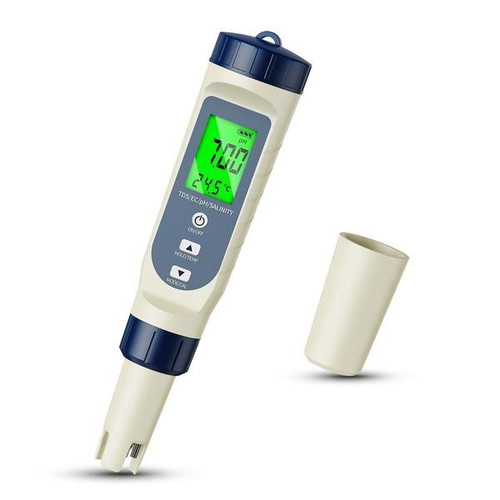 YAOBLUESEA 5-in-1 digital water tester pH TDS EC salinity temperature