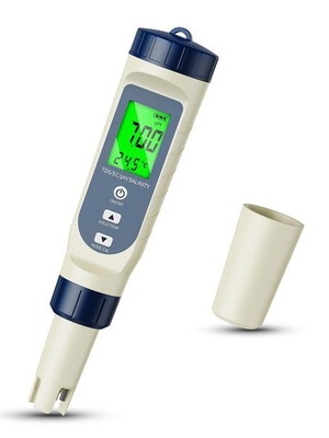 YAOBLUESEA 5-in-1 digital water tester pH TDS EC salinity temperature
