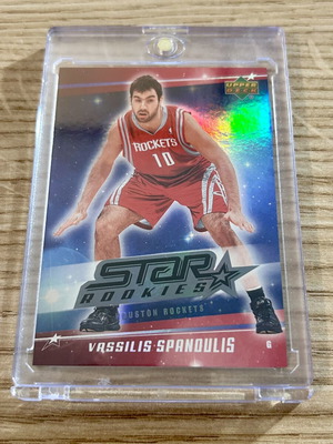 Vassilis Spanoulis Star Rookies NBA 2006-07 Card like new, Houston Rockets, Olympiakos