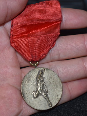 Sports medal used, rare very old