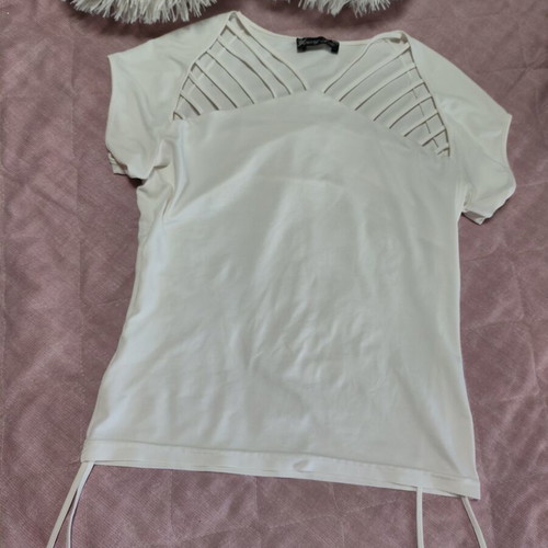 Blouse white, like new, sizes S and M