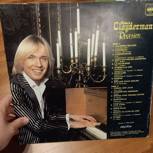 Richard Clayderman vinyl record used, classical music