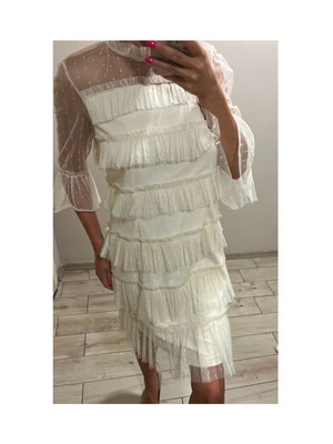 Tulle Dress Size 36 Like New, White