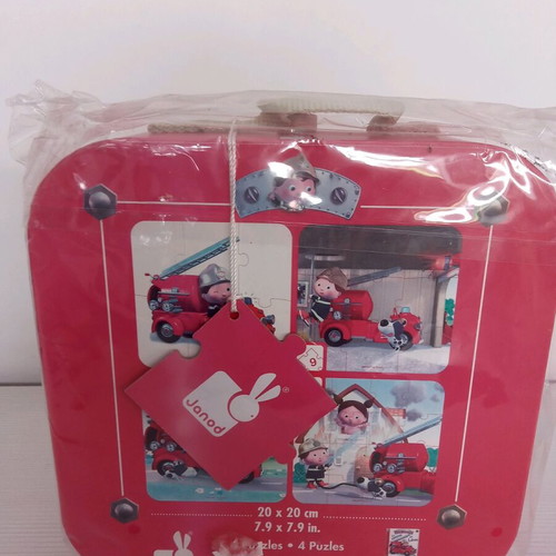 Janod children's puzzle in suitcase new for boys