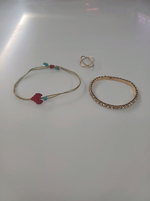 Bracelets and ring new, set of 2+1