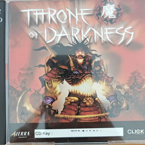 Throne of Darkness PC CD-ROM like new, classic action RPG