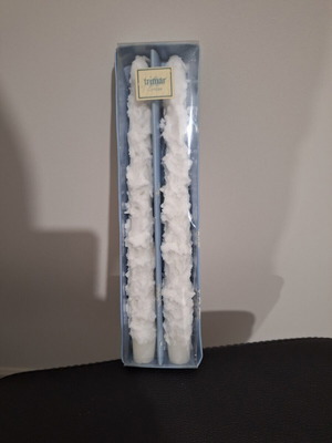 Trimar snow candles set of 2 new