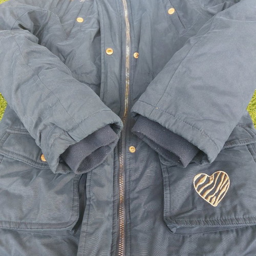 Orchestra girls' jacket used, blue, warm with lining, size 9-10 years