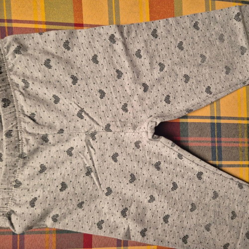 Girls' leggings size 2 like new, grey and black