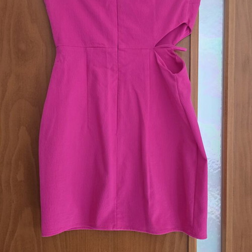 Zara fuchsia pink dress with side design, like new, size XS