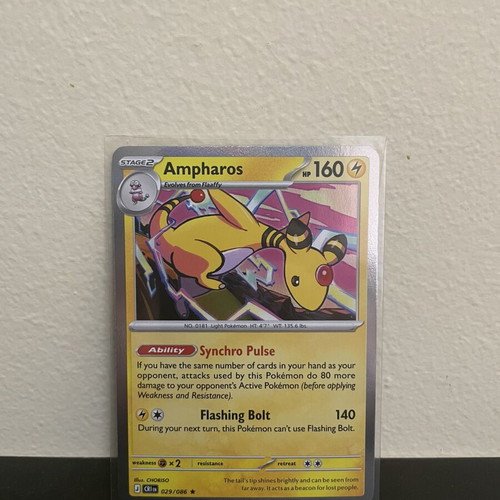 Ampharos 029/086 Pokémon card like new