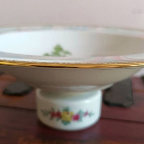 Bavaria Hartporzellan serving platter used, diameter 22 cm, height 10 cm
