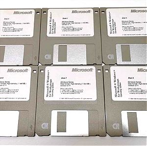 Microsoft Windows Version 3.11 floppy disks 3.5" 1.44MB (No.3 until No.8)