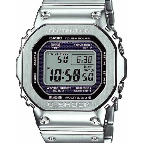 Casio G-Shock Tough Solar Bluetooth watch, silver, men's