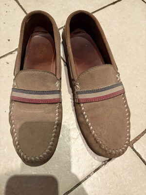 Zara men's loafers size 41 like new, beige