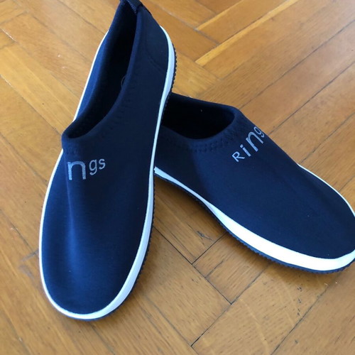 Blue neoprene non-slip shoes size 35 new