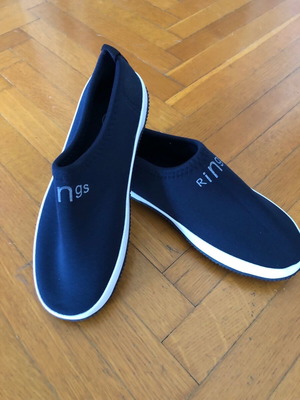 Blue neoprene non-slip shoes size 35 new