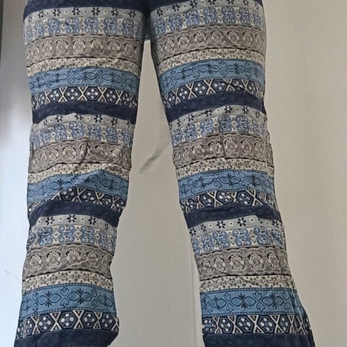 Saya pants used with blue pattern S/M