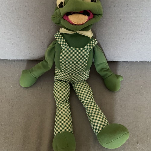 Vintage Kermit the Frog plush toy from early 80s