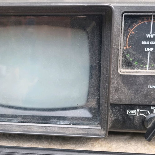 Old cassette TV used