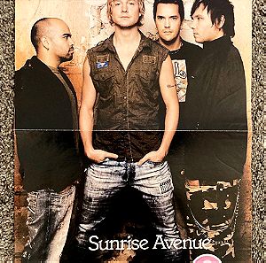 Sunrise Avenue - Καλομοίρα Ένθετο Αφίσα από περιοδικό Κατερίνα Σε καλή κατάσταση Τιμή 10 Ευρώ