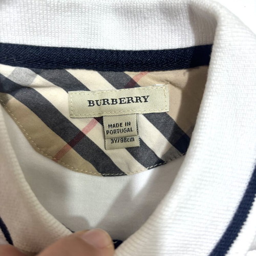 Burberry polo shirt for 3 years old used, white, size 98 cm