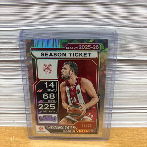 Season Ticket 2025-26 Euroleague Contenders Sasha Vezenkov new