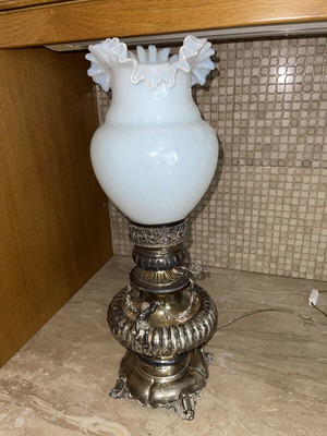 Armaós vintage silver table lamp 925 sterling, like new