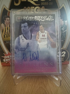 Panini Origins Euroleague 2025-26 Thodoris Papaloukas Auto Card like new, numbered 25