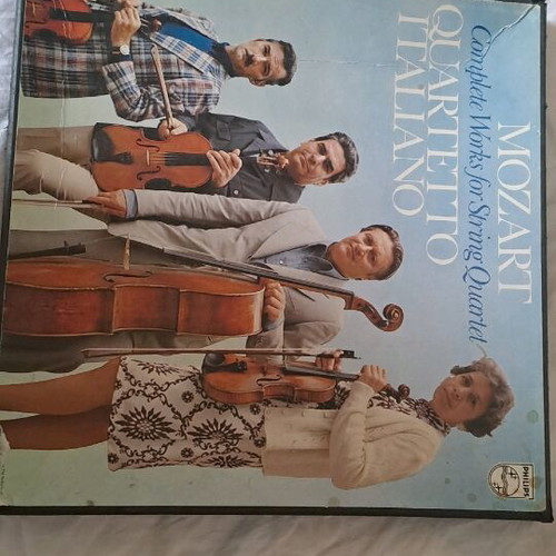 Mozart Quartetto Italiano 9 vinyl records like new, classical music
