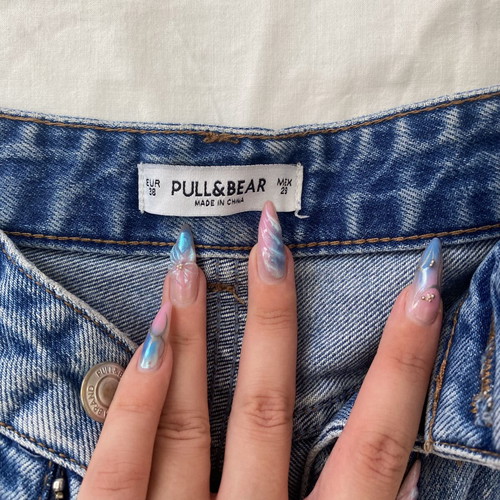 Jean shorts Pull & Bear used, size M, blue