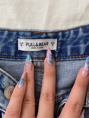 Jean shorts Pull & Bear used, size M, blue